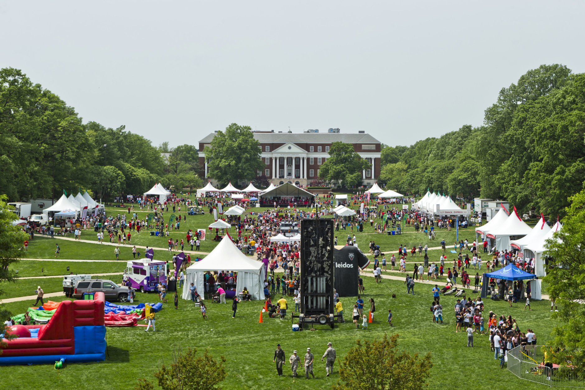 Science demonstration at Maryland Day on the UMD campus