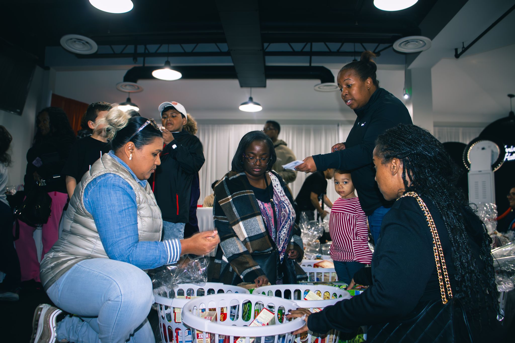 Packed Blessing Baskets ready for delivery