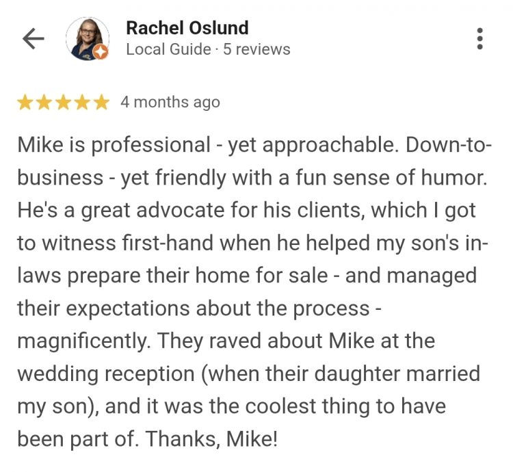 Google Review 1 | Mike Mondy - Keller Williams Realty
