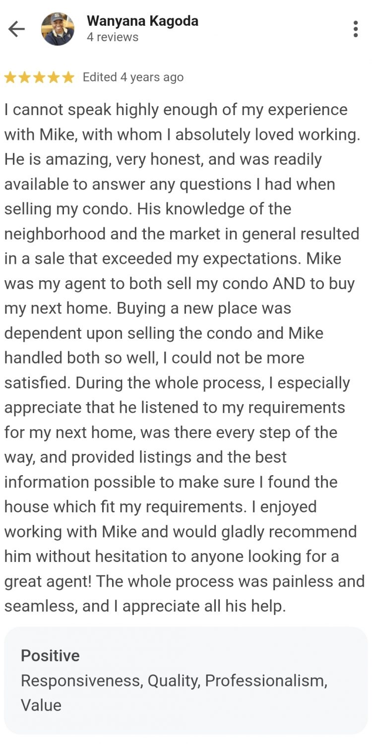 Google Review 10 | Mike Mondy - Keller Williams Realty