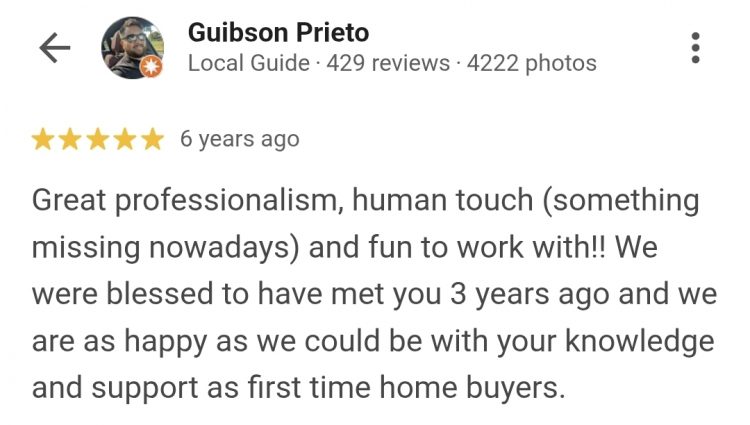 Google Review 17 | Mike Mondy - Keller Williams Realty