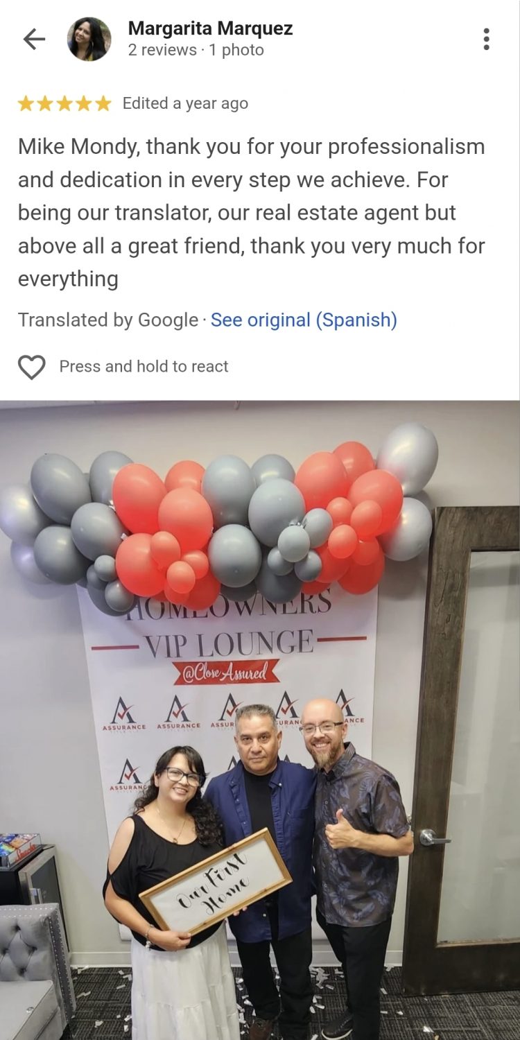 Google Review 6 | Mike Mondy - Keller Williams Realty